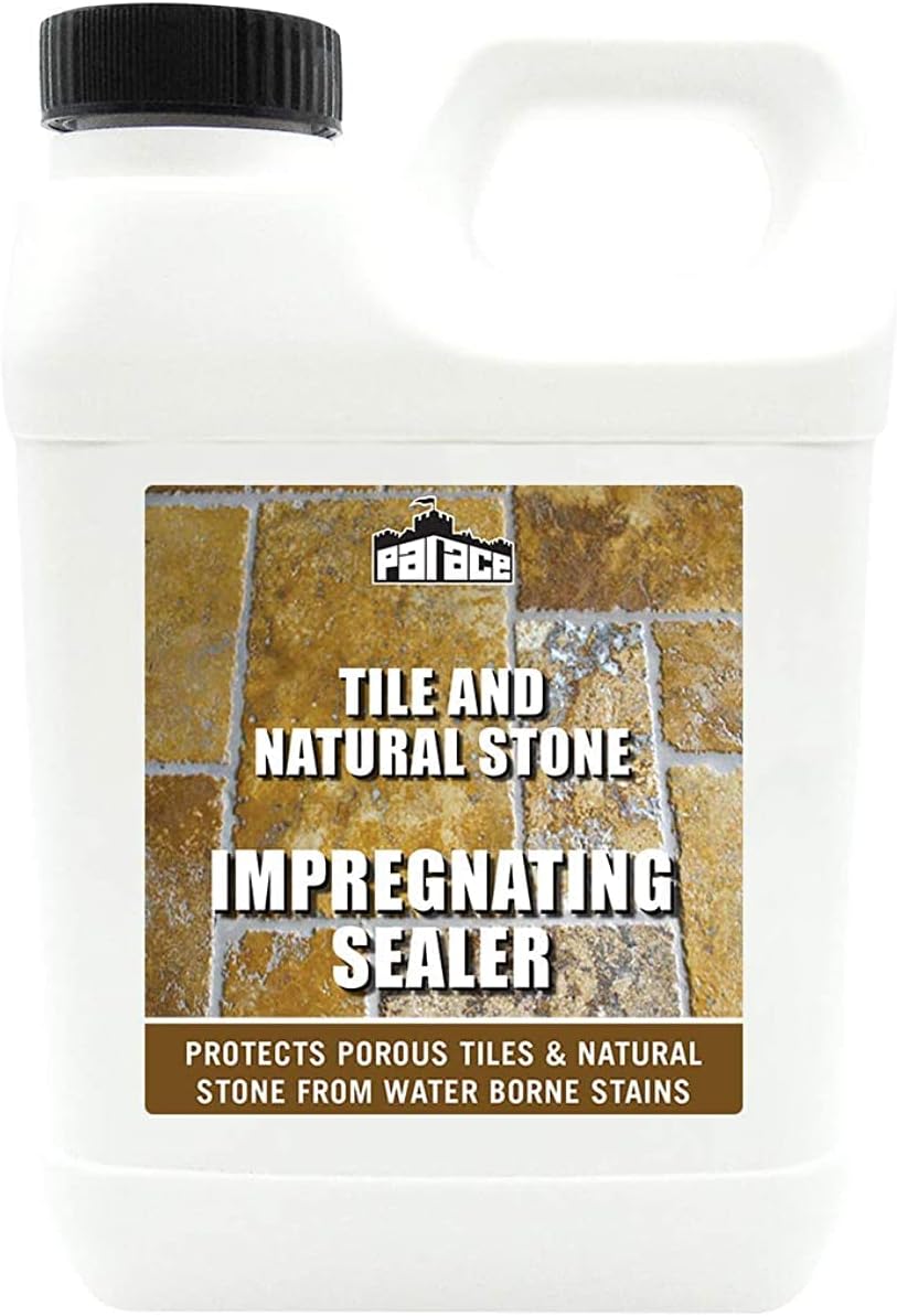 Palace Langlow Tile & Stone Impregnating Water Repellent Sealer For Protects And Seals Highly Porous Un-Glazed Tiles, Quarry Tiles, Slate & Natural Stone