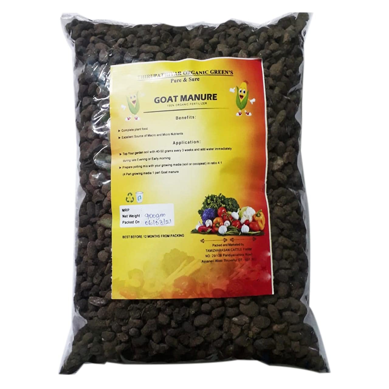 Organic Greens Goat Manure For Plants - Organic Fertilizer & Manure | Natural Soil Fertilizer Goat Manure For Home Garden, Nursery & Plants (1 Kg). (B09GFG6YVD) Amazon Price History, Amazon Price Tracker