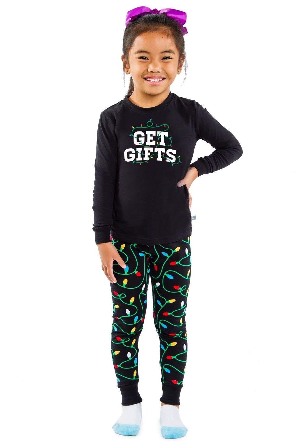 Tipsy Elves Youth Get Gifts Pajamas - Unisex Festive Sleepwear for Kids: L