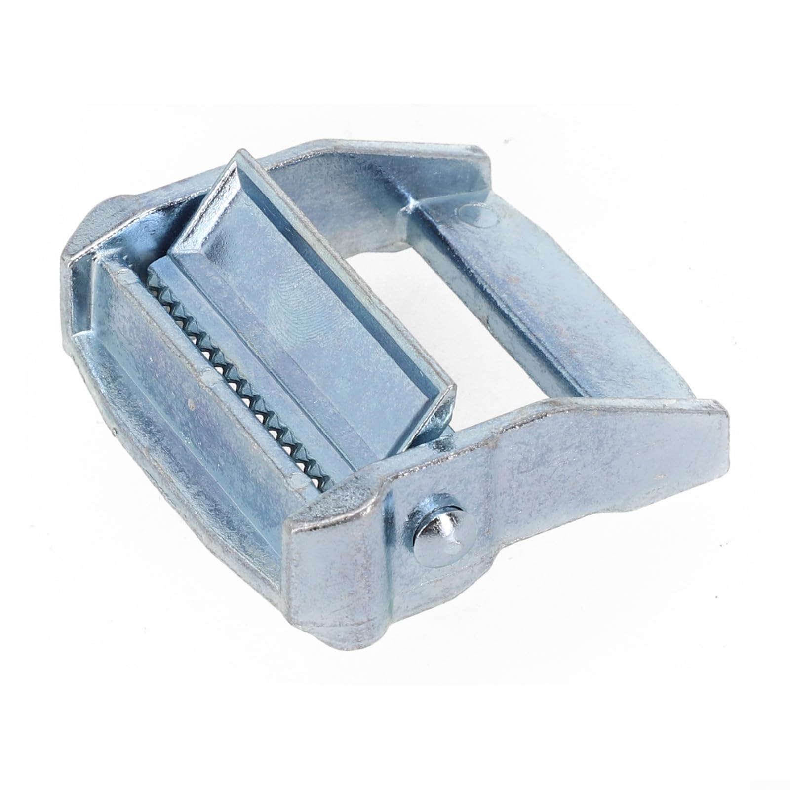 Zinc Alloy Ratchet Buckle for Heavy-Duty Tie-Down Straps – 38mm & 50mm Sizes, 600kg/800kg Safety Tensile Strength, Silver Fixed Tensioner for Ca(50MM)