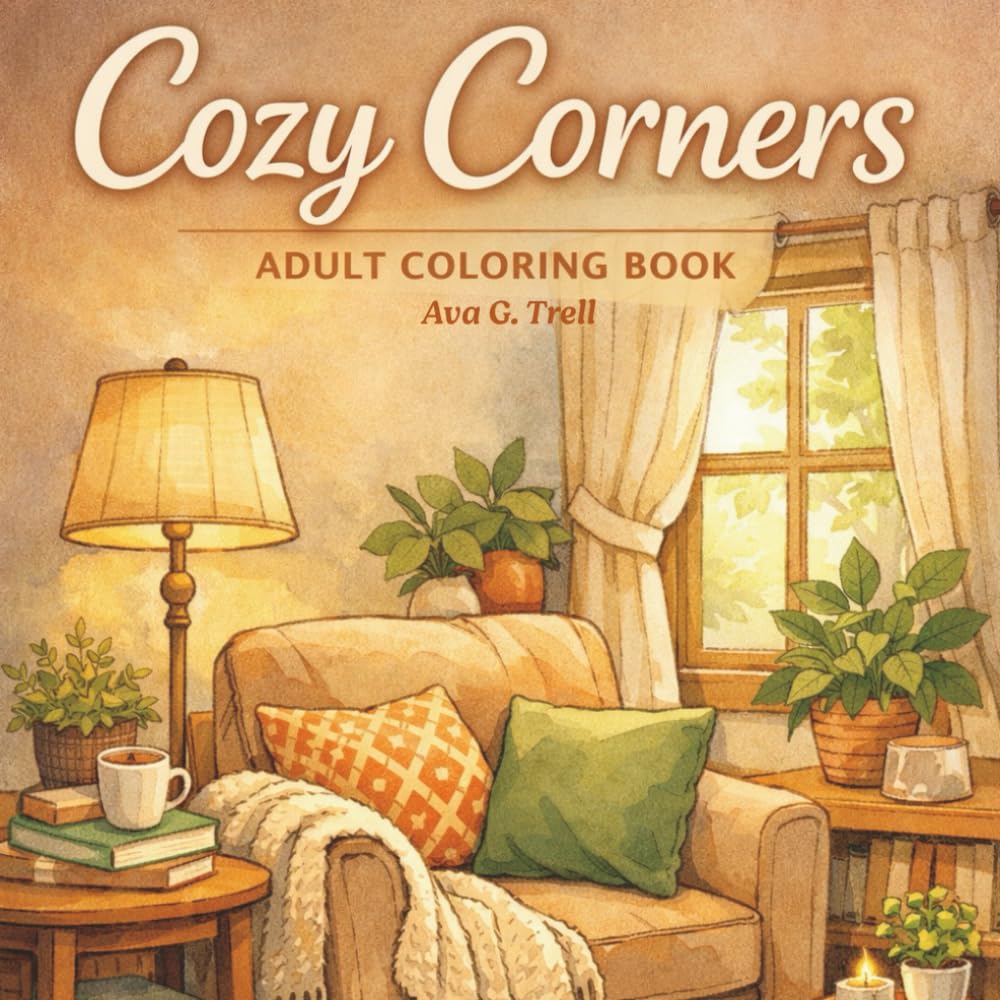 Cozy Corners: A Stress-Free Adult Coloring Book