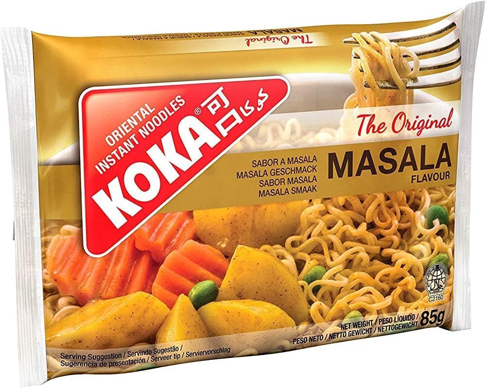 KOKAOriental Noodles-All Flavours Multi Listing (Pack of 30)- Masala Noodles 85G(30 Packets)