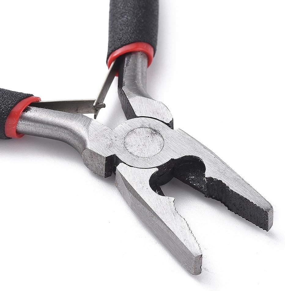 Wire Cutter Pliers Mini Carbon Steel Jewelry Plier for Wire Bending DIY Hand Tools, 120mm, Gunmetal