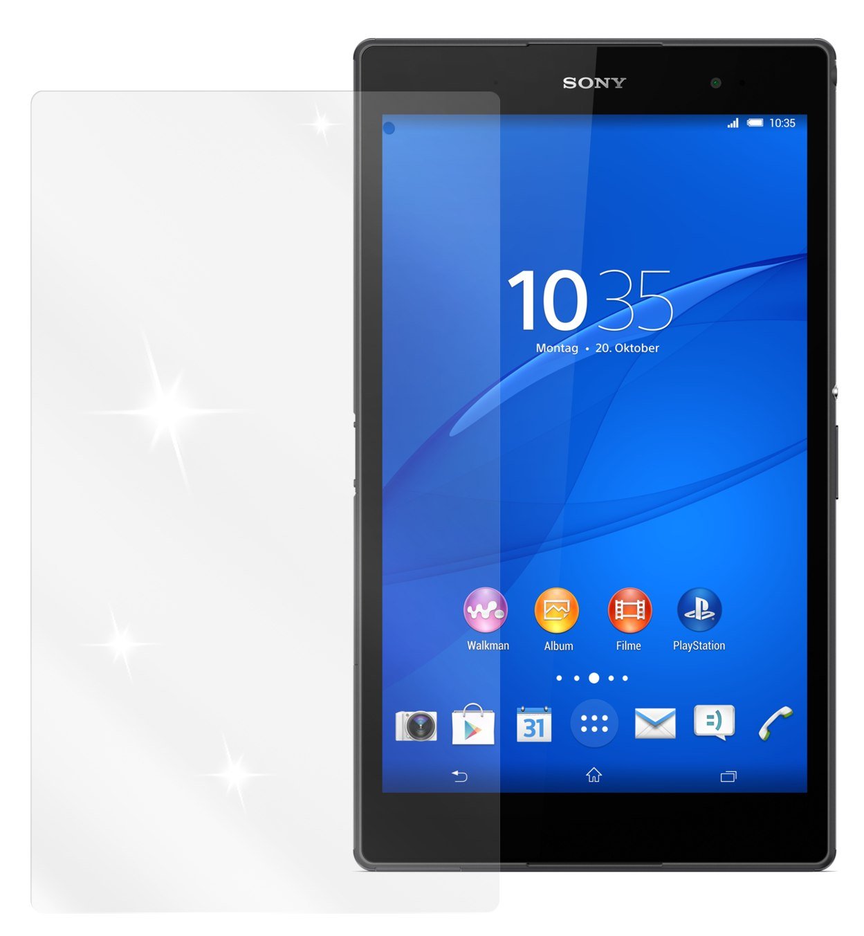 2x dipos Pellicola per Sony Xperia Z3 Tablet Compact Prottetiva