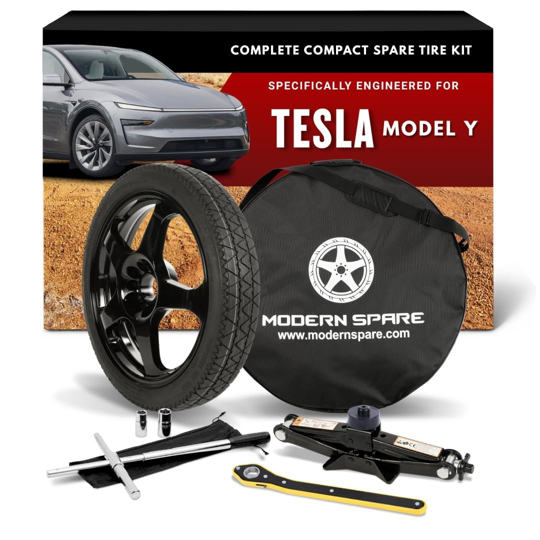 Modern Spare -Fits 2020-2026 Tesla Model Y -Complete Kit With Carrying Case