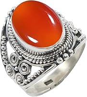 Vista 29 de Anillo de Plata Esterlina 925 para Mujeres con Piedra Preciosa Natural, Anillo de Compromiso de Plata Esterlina, Piedra Natal de Junio con Engaste