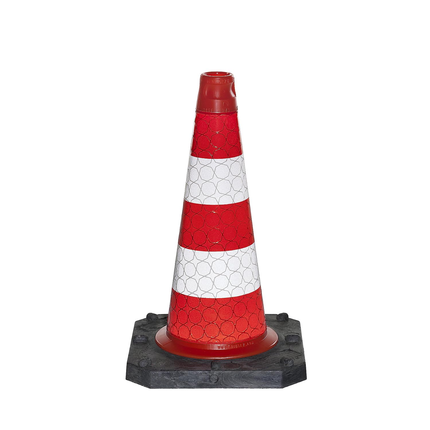 Moravia | Cône de signalisation | Lot de 2, modèle rétro-réfléchissant, hauteur 750 mm