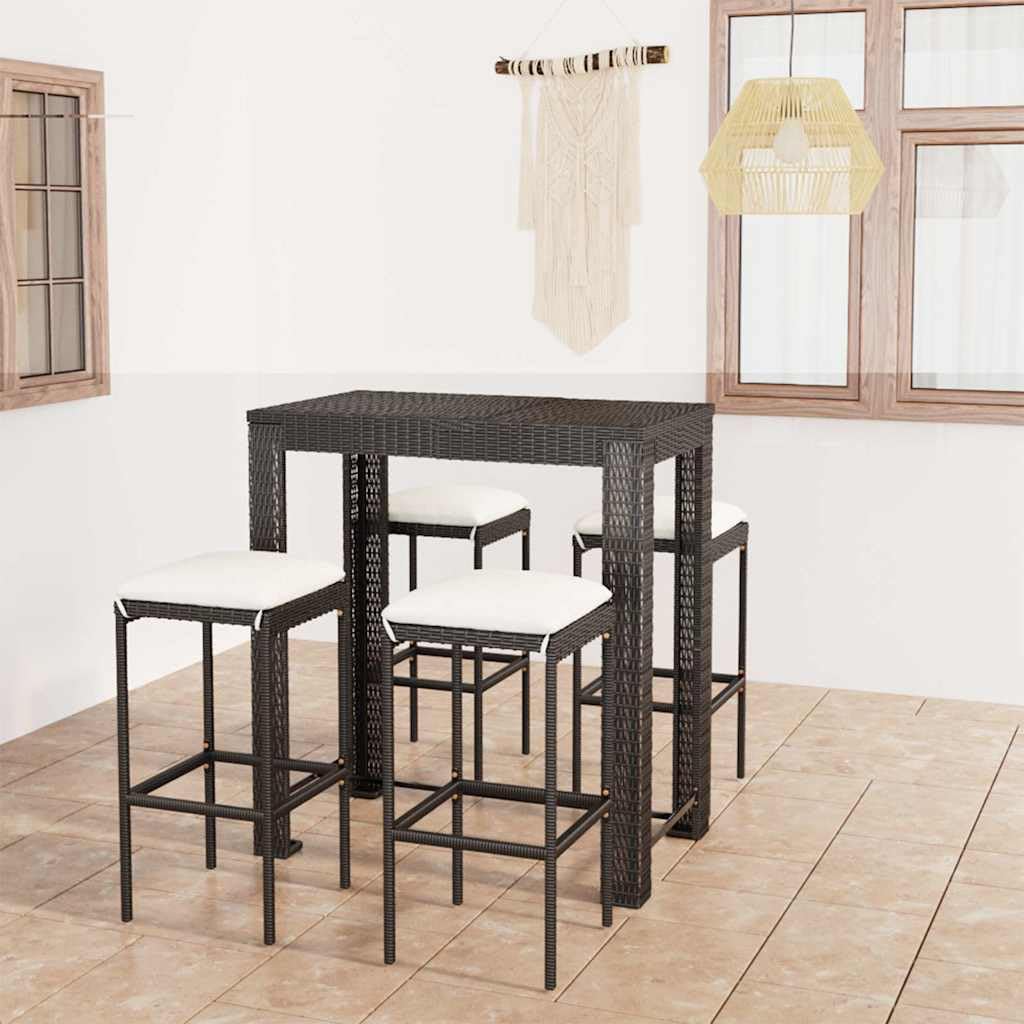 Ensemble de bar de jardin compact 100cm pour optimiser l'espace de votre balcon ou petite cour