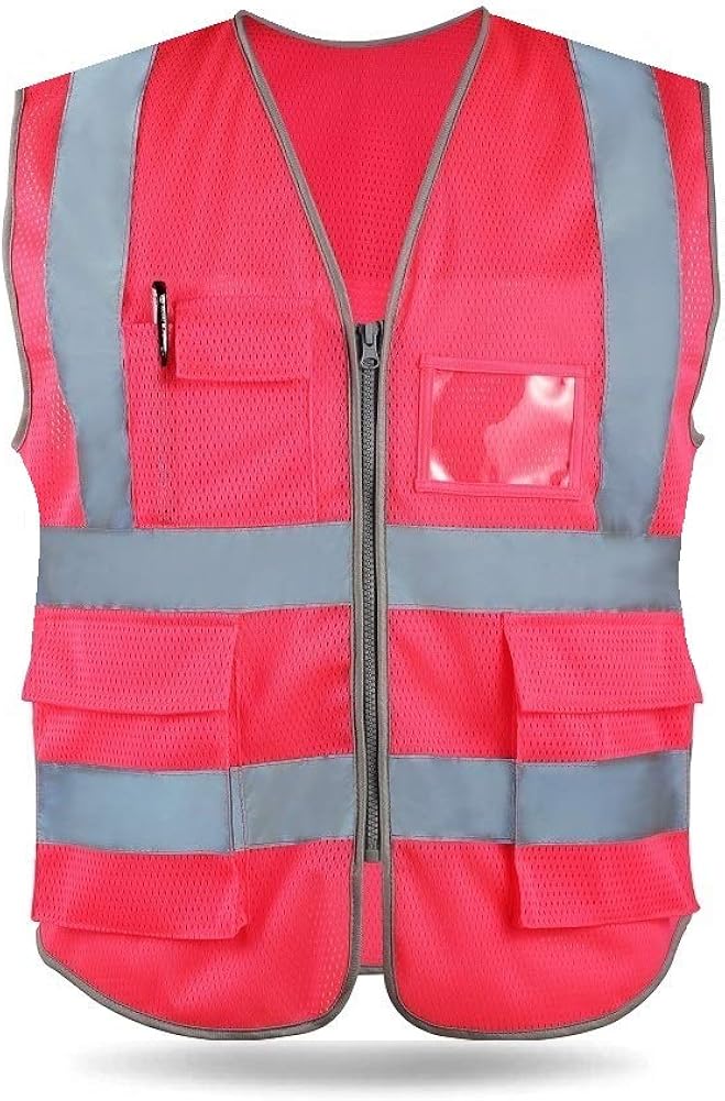 HYCOPROT Safety Vest, High Visibility Mesh Reflective Vests with