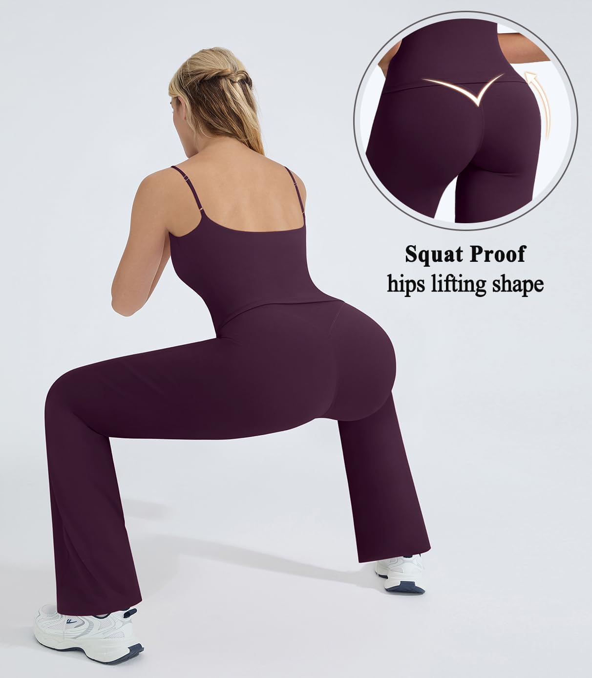 OMKAGI Workout Sets for Women Padded Tank Tops Matching Straight Leg Yoga Outfits