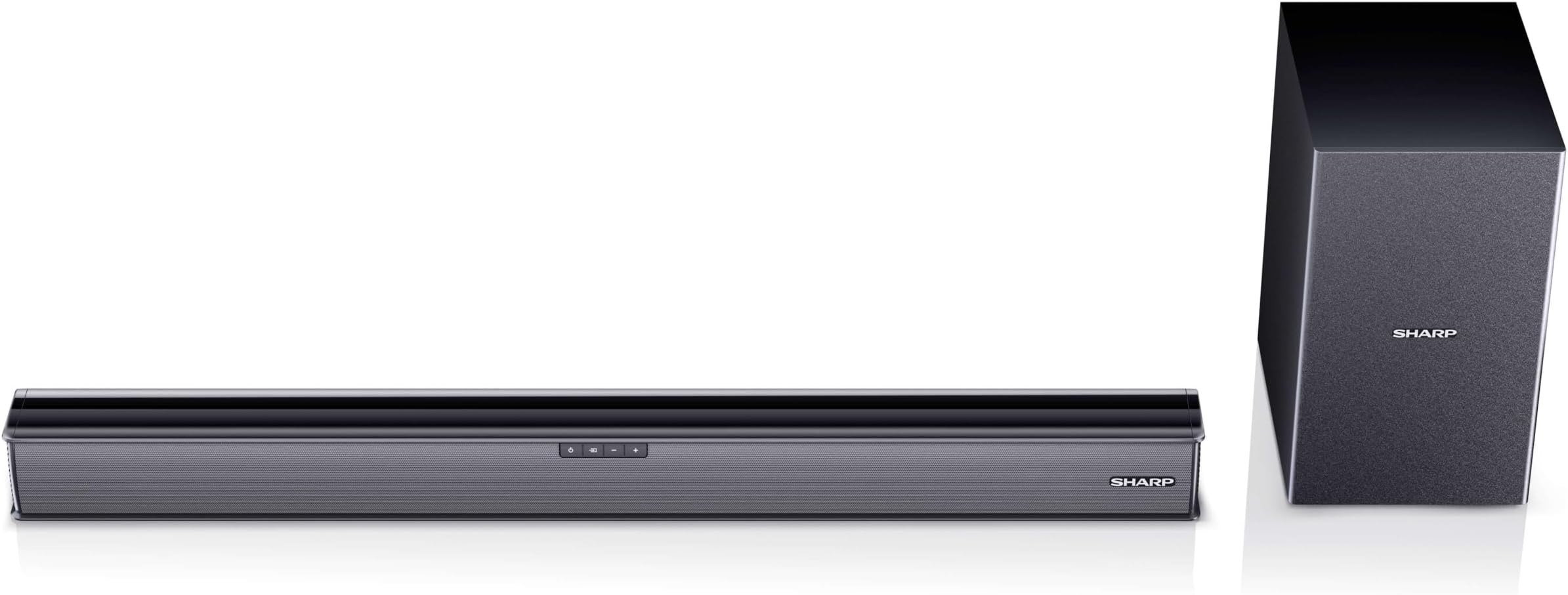 Sharp Soundbar for TV HT-SBW182 2.1 Soundbar with Wireless Subwoofer – Bluetooth, HDMI ARC/CEC, Optical, Aux – 160W Home Cinema TV Speaker System.