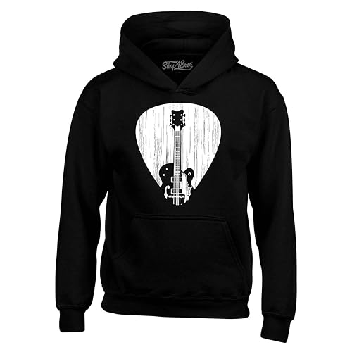 shop4ever Electric Guitar Pick Music Musician Hoodie Sweatshirts