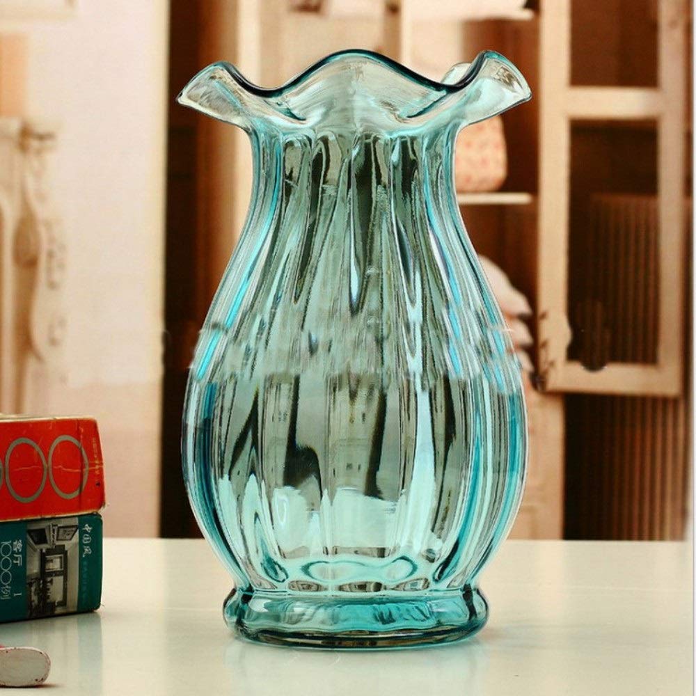 Amazon.co.jp: 透明着色ガラスの花瓶水耕ガラスの花瓶水耕ガラス工芸