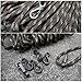 QLOUNI 10pcs Mini Llaveros Mosquetón Gancho Rápido a Presión Gancho Ligero Lock...