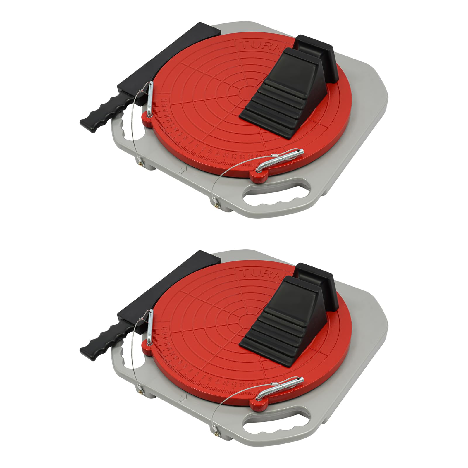 Plato giratorio de alineación de ruedas, un par de dispositivos de ajuste de carril para coche, giratorio 360°, capacidad de 4 toneladas, accesorios para herramientas completas de alineación y