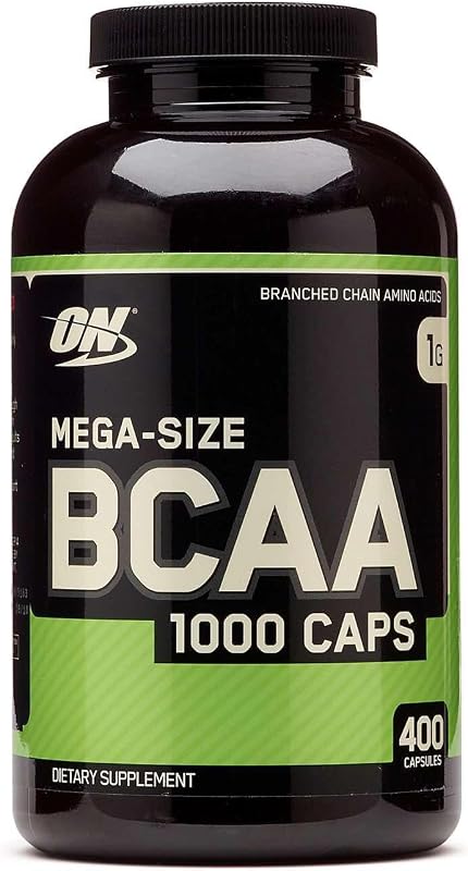 Optimum Nutrition Mega-Size BCAA 1000 Caps - 400 Capsules (200 Servings)