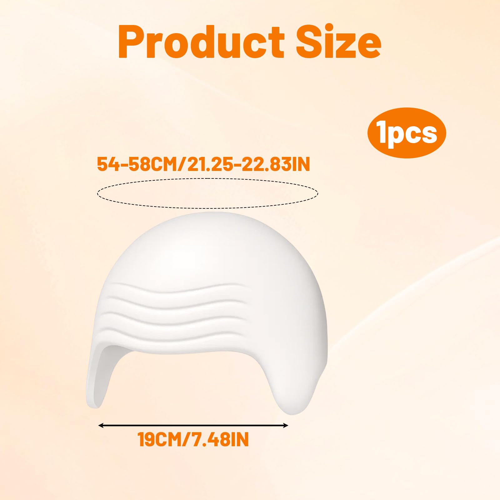 SrgPui Bald Cap, White Latex Bald Caps, Latex Bald Wig for Adults and Kids Perfect for Carnival,Halloween Cosplayand Costume Parties - Image 2
