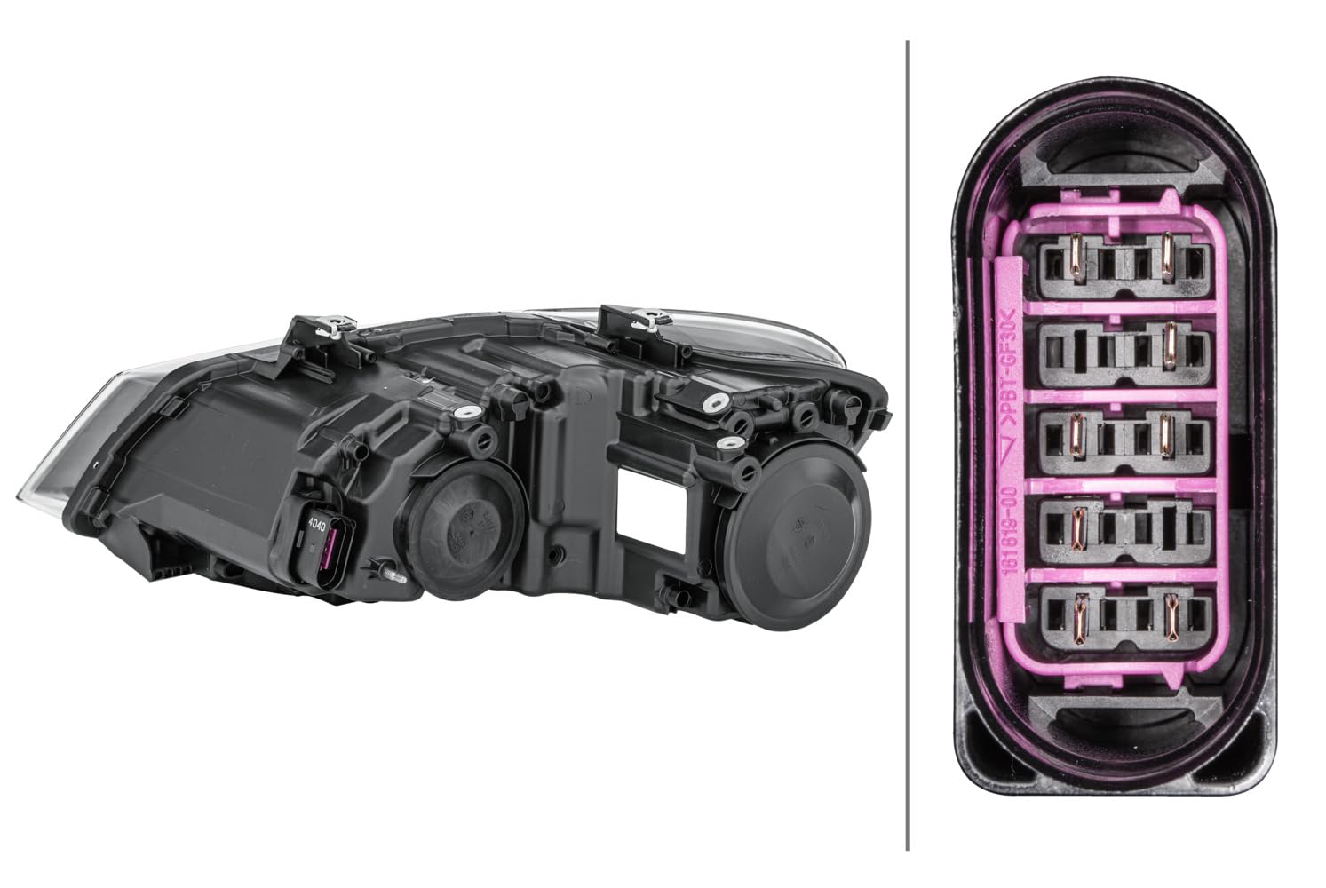 HELLA 1EE 247 051-021 Scheinwerfer - VW Polo (6R1, 6C1) - ECE - für Rechtsverkehr - rechts
