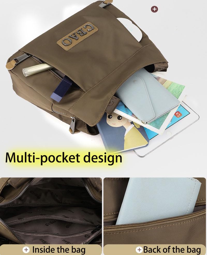 French Nylon Crossbody Bag, Large Volume Nylon Crossbody Bag, Multi Purpose Women's Crossbody Bags, Shoulder Bags, Tote Bags2