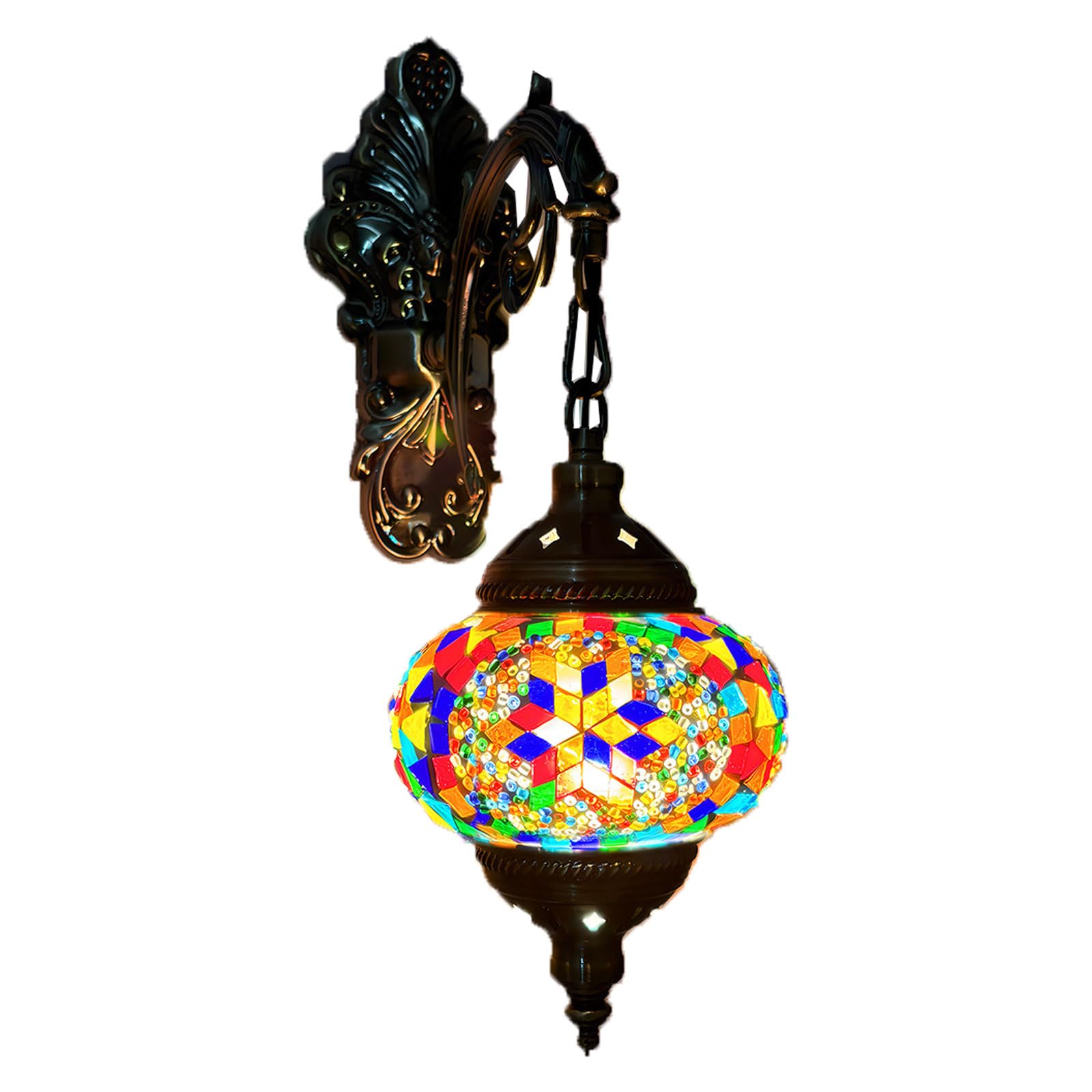 GAUUA Turkish Mosaic Wall Lamps Luminaria Applique Murale Intérieur Led Lampara Bedroom Living Room Balcony Aisle Shop Decor Light