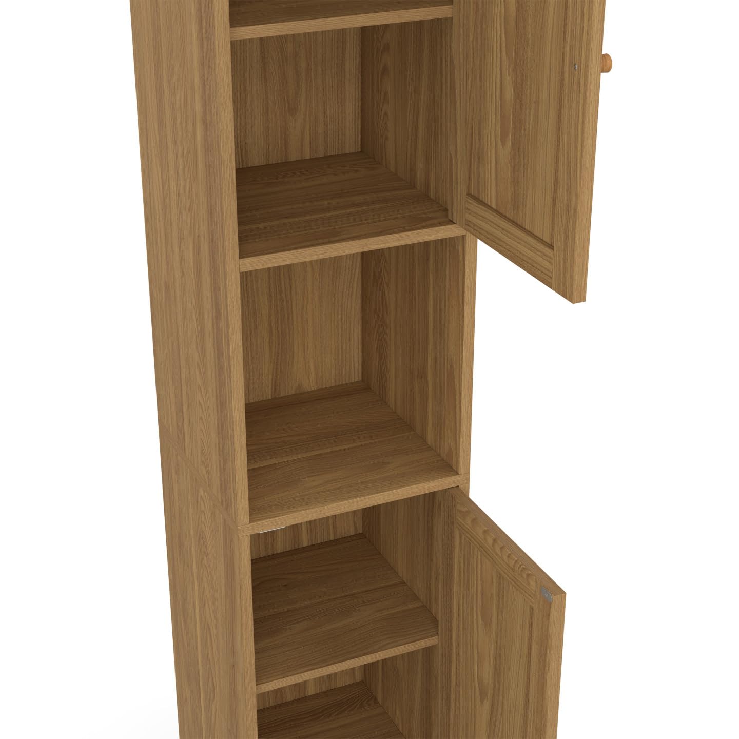IDMarket - Meuble Colonne Salle de Bain HANAE Effet Naturel cannage