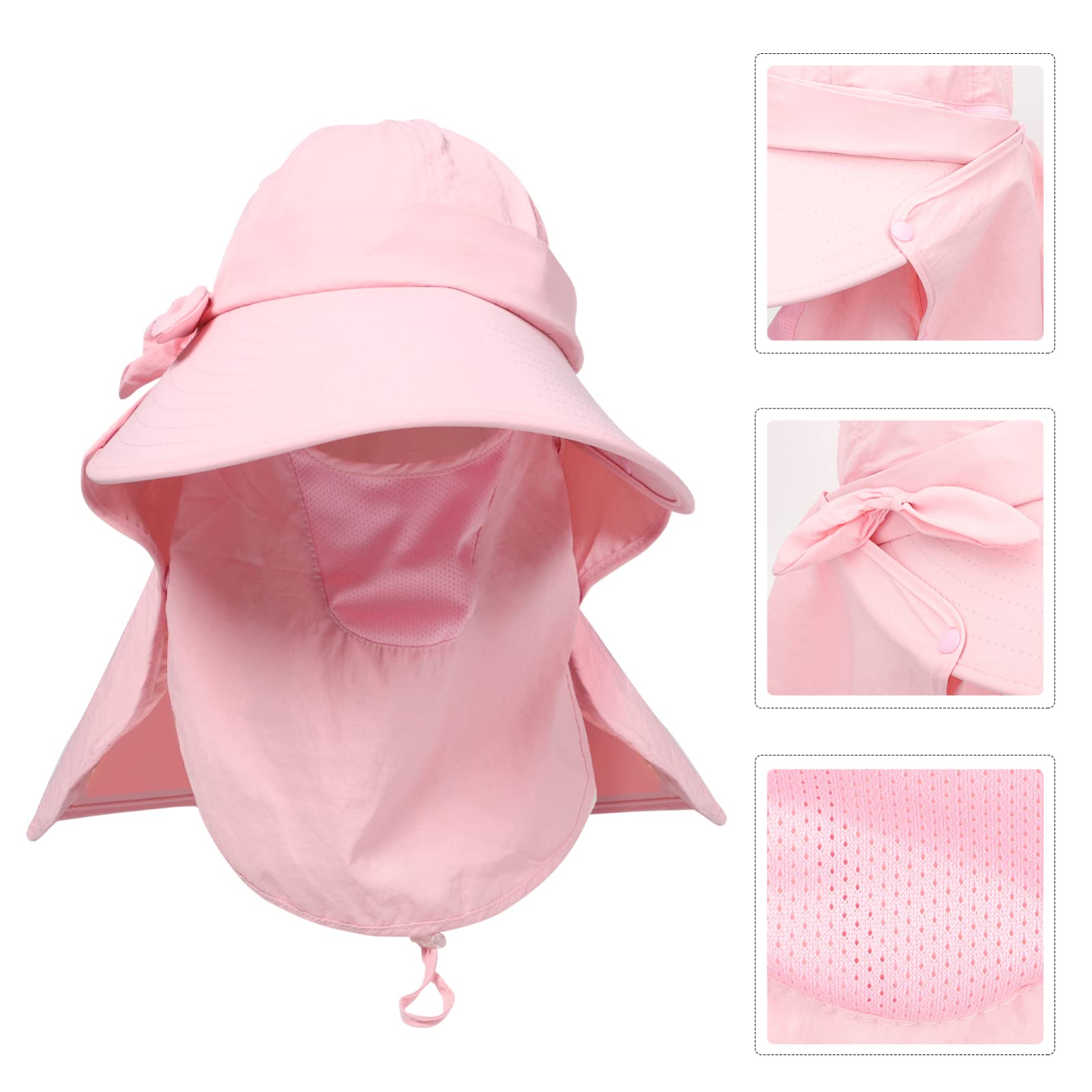 Chapeau de Soleil extérieur chapkas Femme Chapeau Pliable Chapeaux de Soleil pour Femmes Chapeaux Pare-Soleil pour Femmes Chapeau de Seau de Conception de Masque Chapeau de Masque