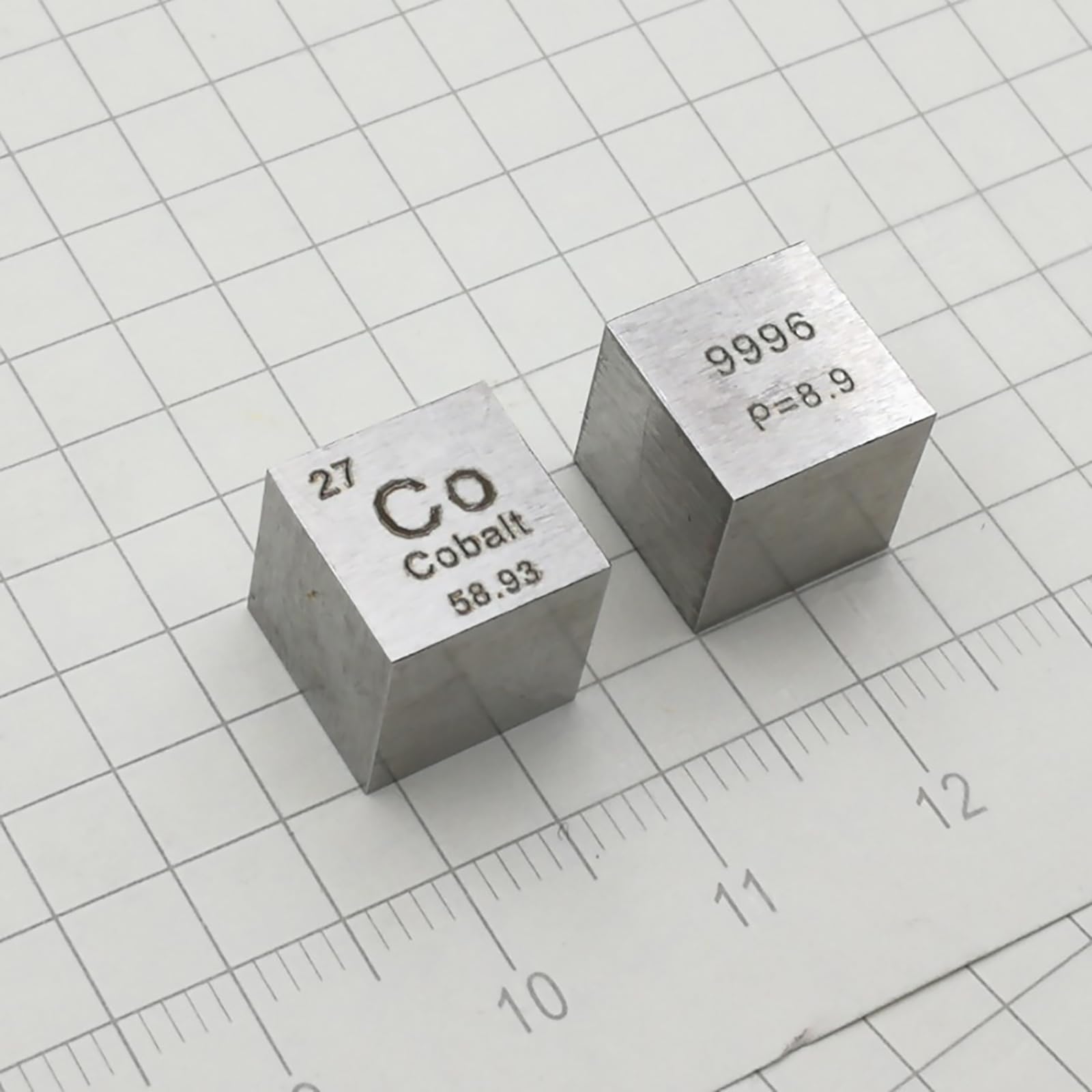 WUUKEPSG Cubes D'Éléments Métalliques 10 Mm de Densité, Collection