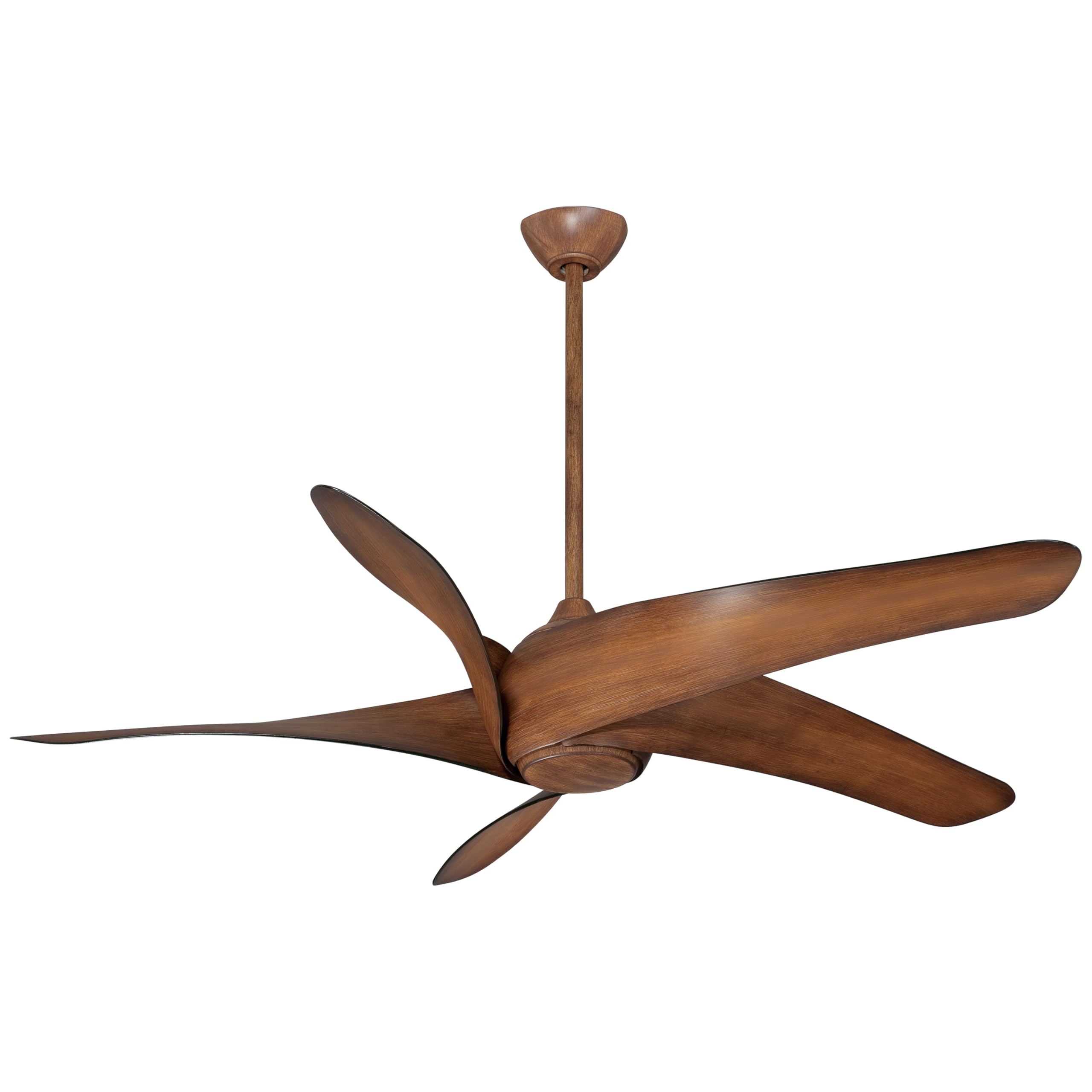 Minka-Aire F905L-DK, Artemis XL5 LED Distressed Koa 62" Ceiling Fan with Light & Remote Control