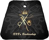 Vista 4 de Capa de peluquero personalizada, Capa de salón para corte de pelo personalizada para hombres