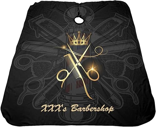Miniatura 4 de Capa de peluquería personalizada, capa de salón de corte de pelo personalizada para hombres