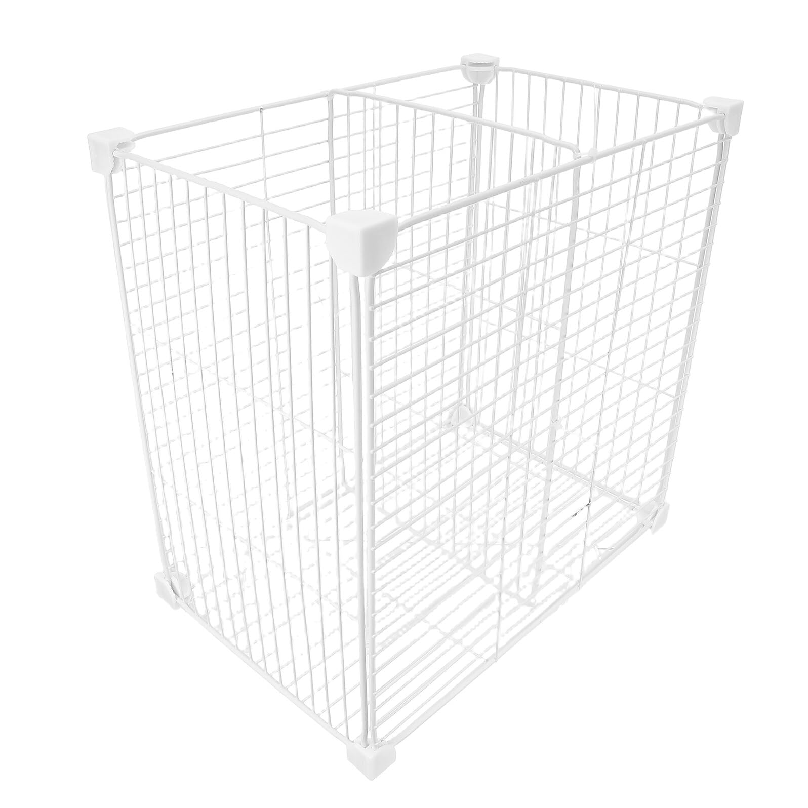 Ciieeo Cesta Organizadora para Congelador Horizontal 2 Compartimentos Separador Metálico Resistente de 37 CM Alto X 24 CM Largo X 37 CM Ancho Divisor de Estantes para Refrigerador y