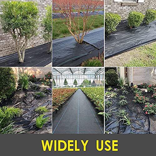 Image of Weed Barrier Fabric Heavy Duty 6ft x 300ft, Garden Weed Landscape Fabric, Ground Cover Weed Blocker Cloth, Landscaping Fabric for Garden, Vegetable Beds, Driveway (WBF-6ft x 300ft)