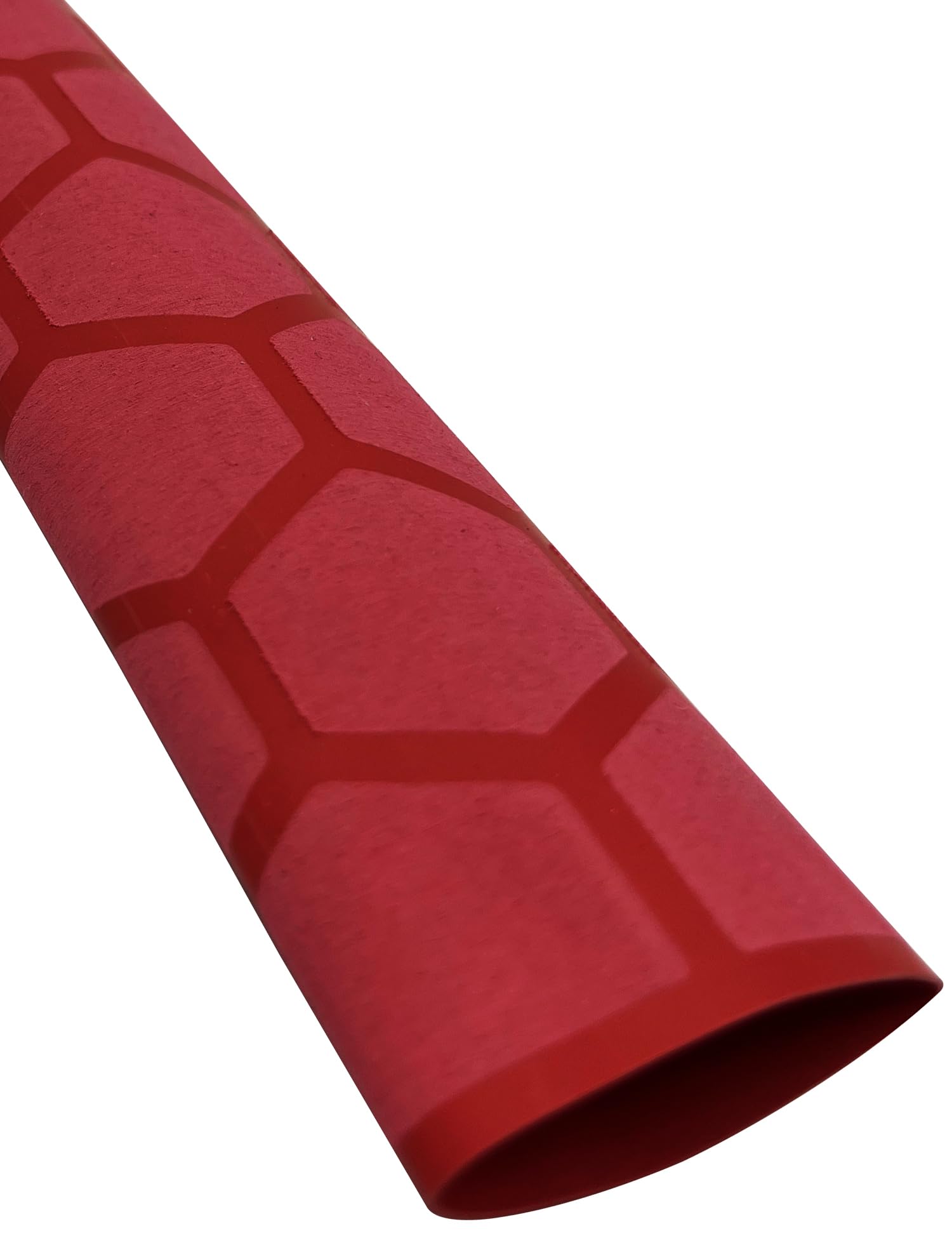 Accering Tube thermorétractable texturé pour canne à pêche et fournitures de cuisine (φ40 mm, longueur : 15 m, rouge)
