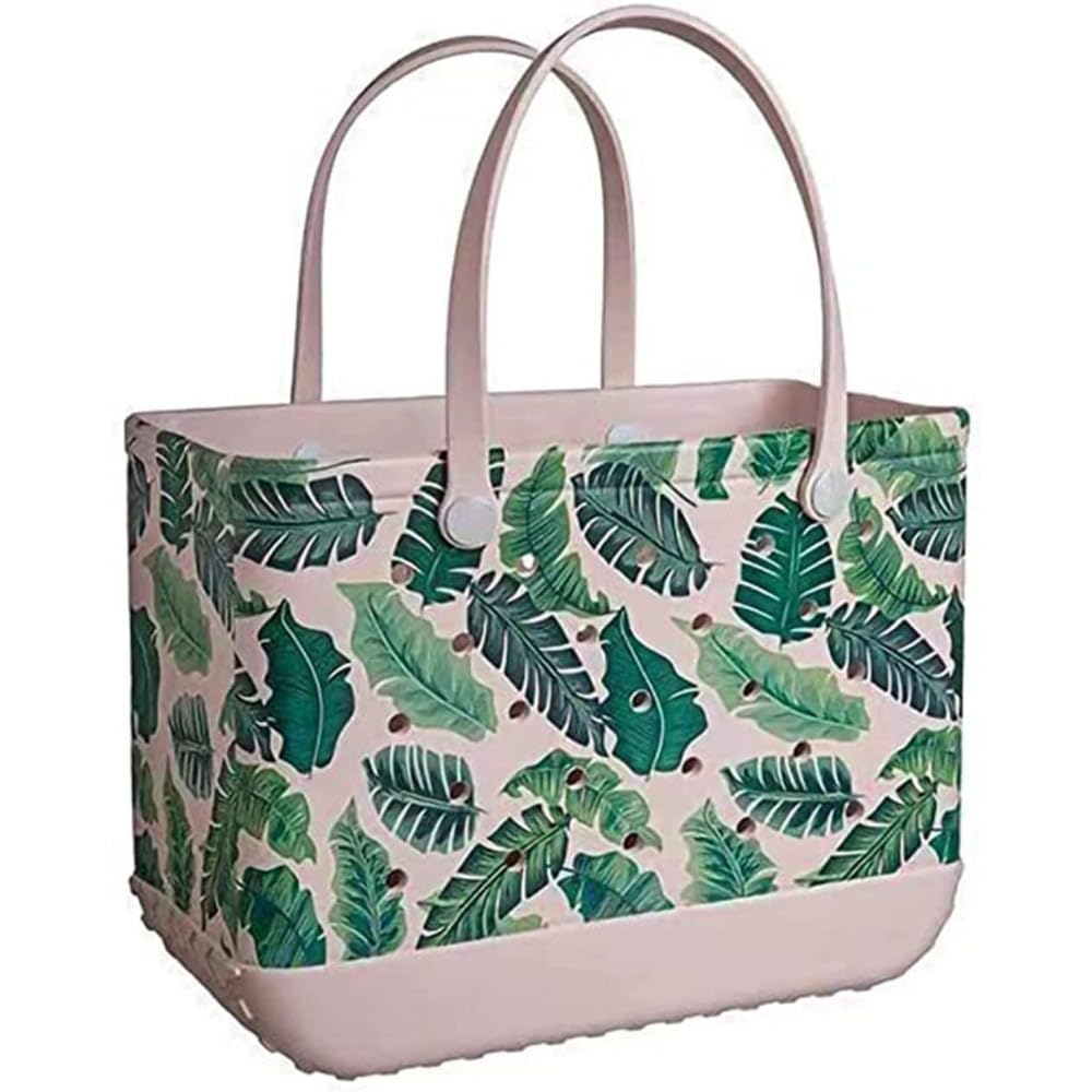 Mauxpiao A6 Rubber Beach Bag, Waterproof Shopping Tote Bag, Sandproof Silicone Handbag For Beach, Pool, Market, Travel And Outdoor Activities Rewr/A6/14X19in