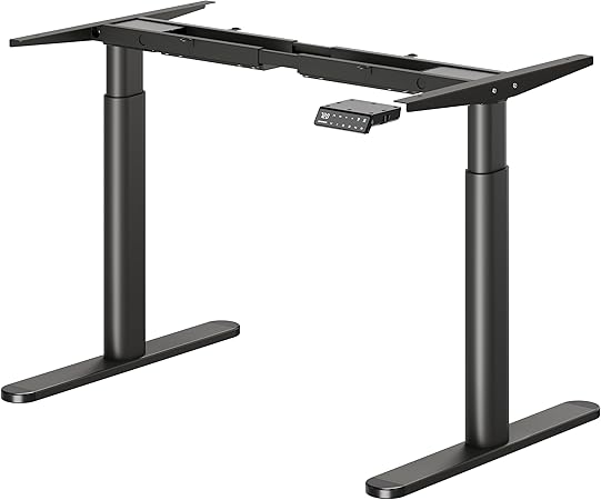MAIDeSITe EL2 Pro Art Height-Adjustable Desk Frame, Oval Leg Design, Electric Height-Adjustable Table Frame, Dual Motor, Load Capacity 160 kg with 4 Memory Controls and Collision Protection Function