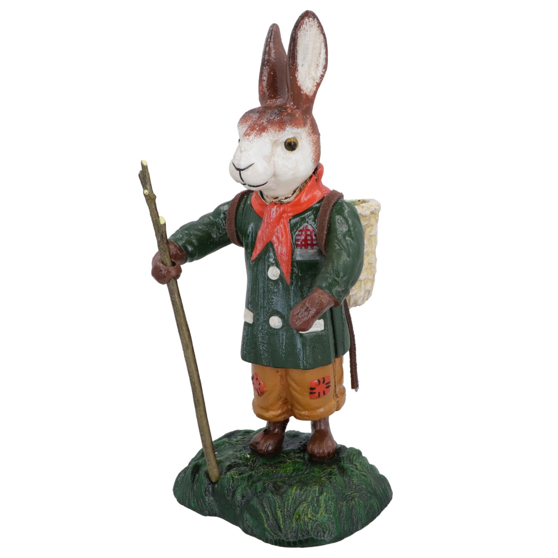 Rabbit Figure Statue Cast Iron Mascot Ornament Sculpture House Home Animal