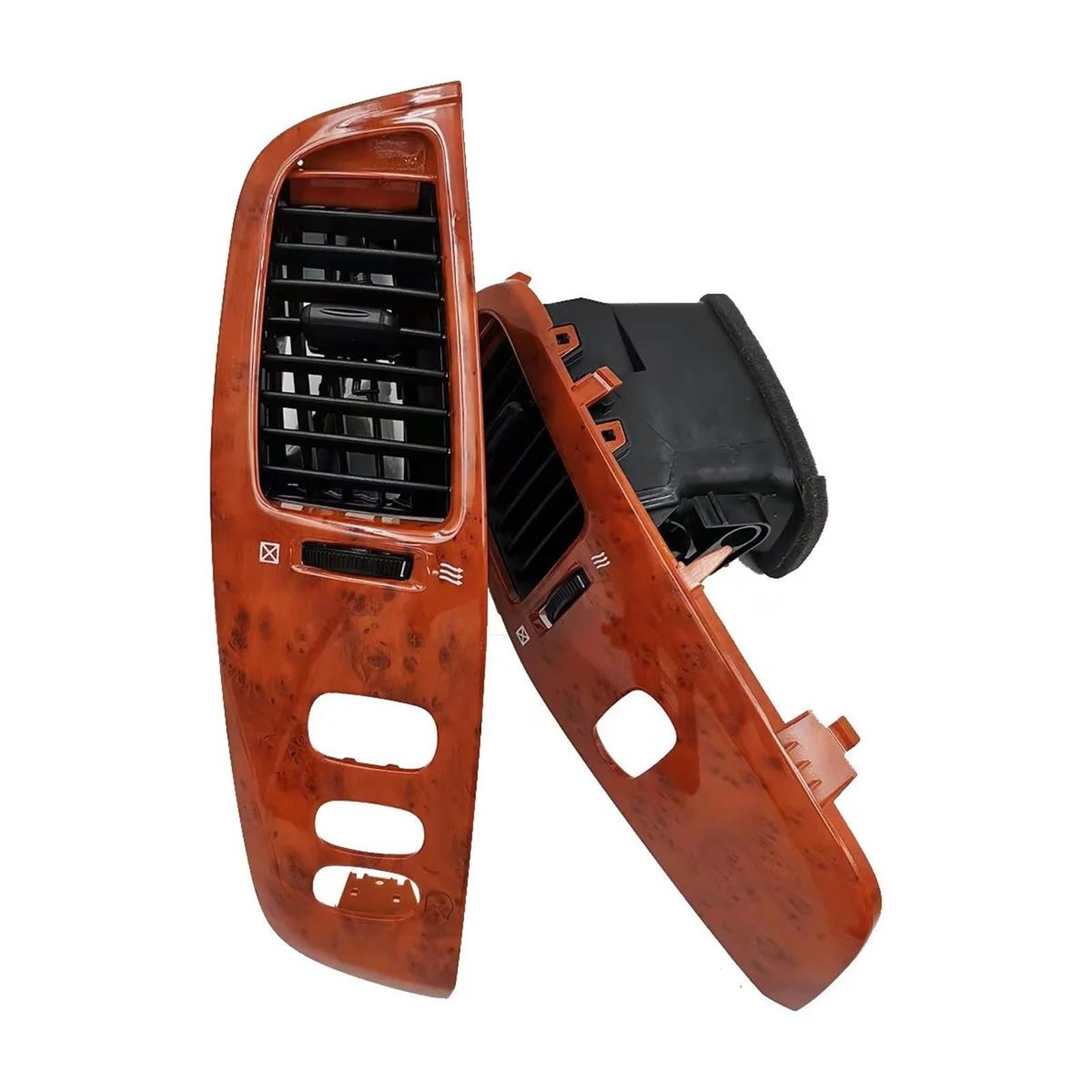 Zxctqqs Wood-Lhd Air Conditioning Vent For Land For Cruiser Lc100 Fj100 1998-2007 Car Interior Dashboard Air Vent Frame Assembly(Wood-Lhd)