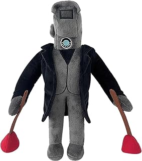 Cameraman Series - Double Plunger Cameraman, Skibidi Toilet Figures Double Plunger Cameraman Jetpack Black Cameraman Plush Toy, Halloween for Fans and Kids(30cm/11.8in)