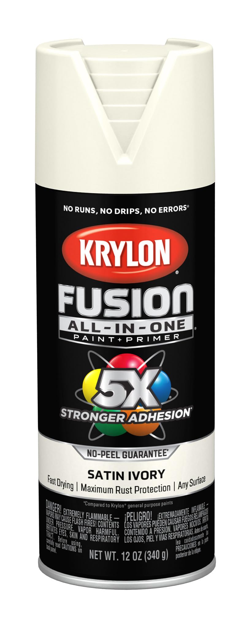 Krylon Fusion All-In-One Satin Spray Paint &amp; Primer, Ivory - 1 Each