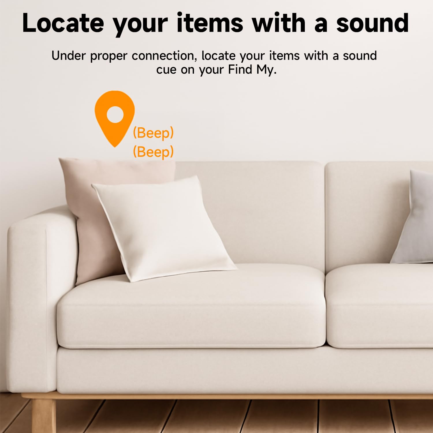 Smart Tags Lot de 2 traceurs compatibles avec Apple Find My (iOS 14.6 et versions ultérieures), localisateur de clés et localisateur d'articles pour sac à dos, valises, animaux de compagnie