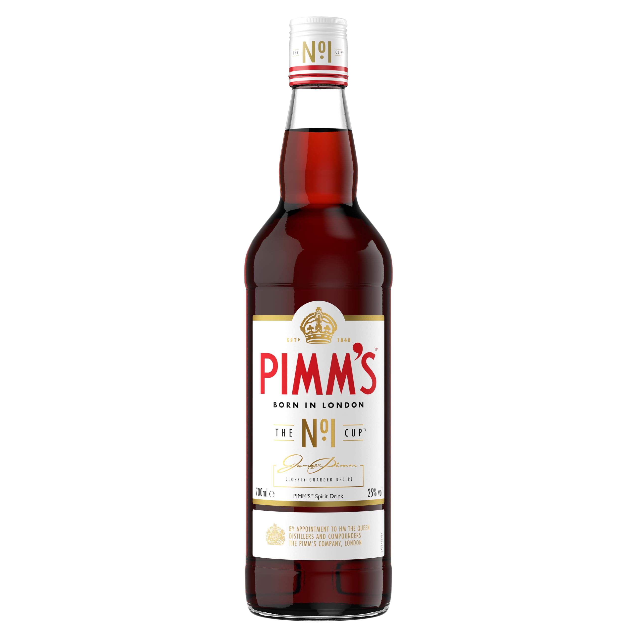 Pimm's | the Original No. 1 Cup | 25% vol | 70cl | Fruity Flavour | Herbal Botanicals | Caramelised Orange & Warm Spices | Gin Based Spirit | Recommended for Cocktails