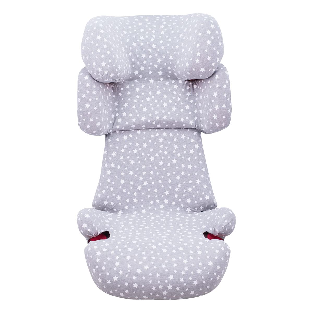 JYOKO Kids Funda de Algodón para Silla de Coche de Niños Compatible con Cybex Solution Fix, 2 Fix (White Star)