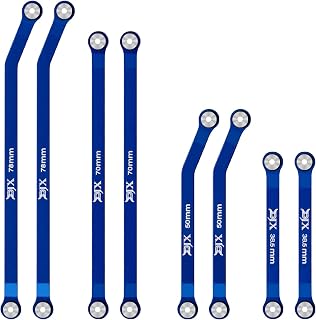 DJX Aluminum High Clearance Chassis Links Set for Axial SCX24 Jeep JT Gladiator 1/24 RC Crawler Car