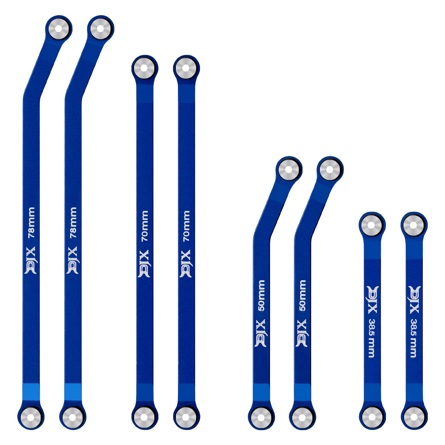 DJXAluminum High Clearance Chassis Links Set for Axial SCX24 Jeep JT Gladiator 1/24 RC Crawler Car