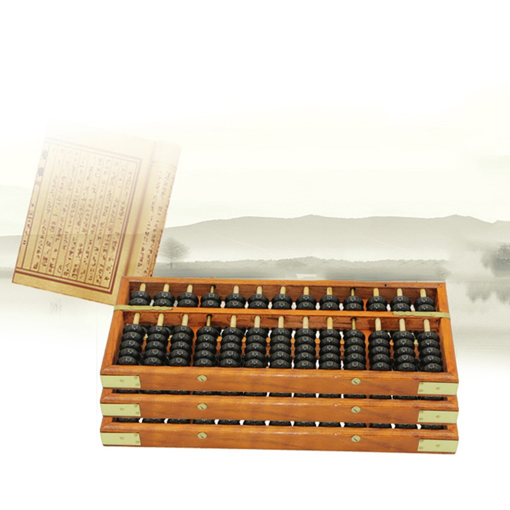 Boulier vintage en bois - Abaque pour les enfants - Mathématiques - Jouet éducatif - Outils d'apprentissage - HugeStore