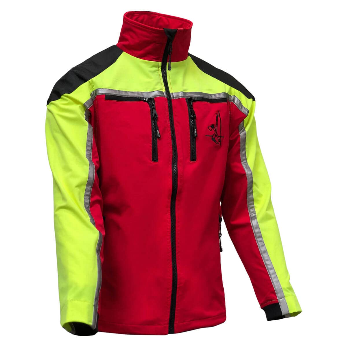 Pfanner® atmungsaktive Forest Light Jacke, Farbe:rot/gelb, Größe:L