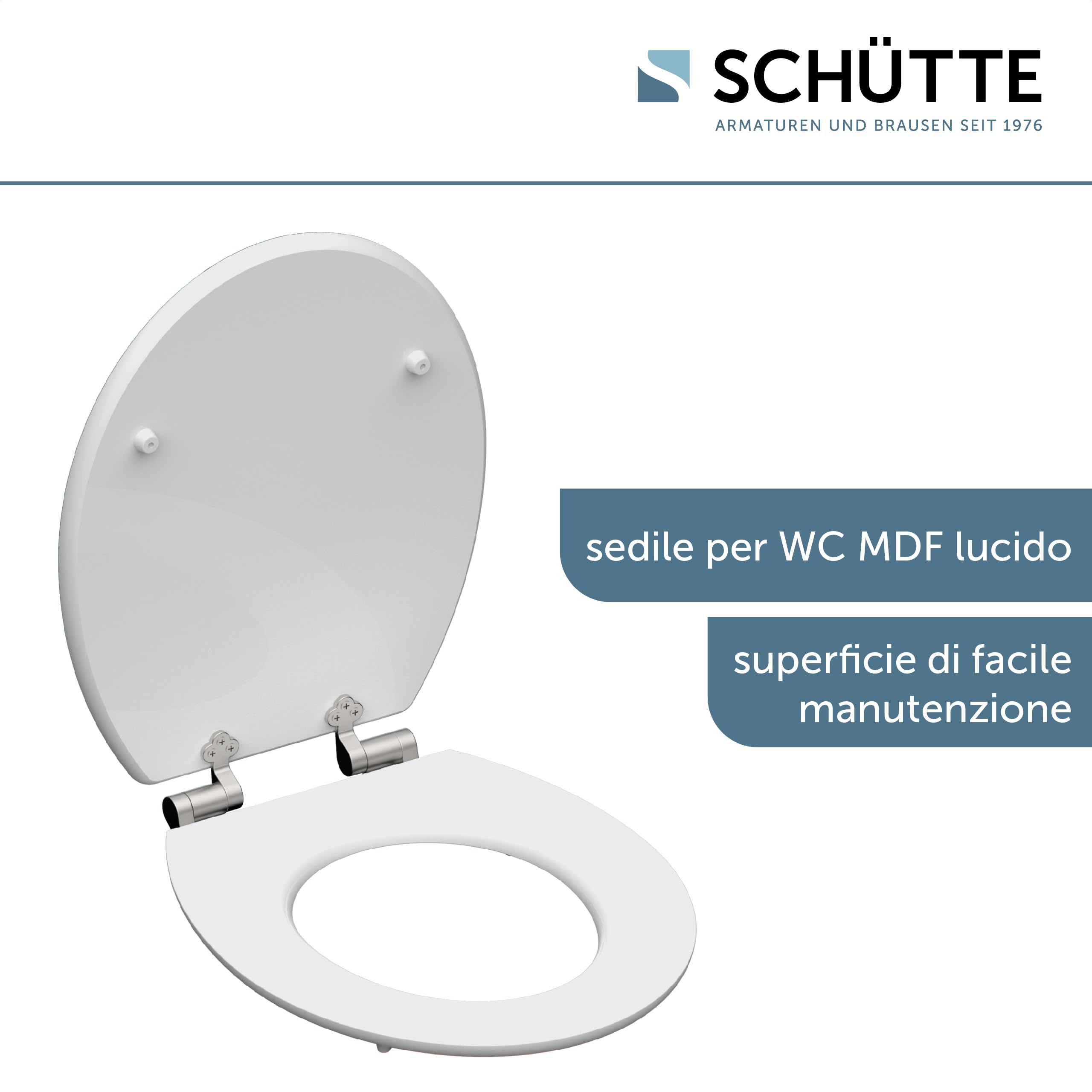 SCHÜTTE 80540 MDF HG - Sedile WC con abbassamento automatico