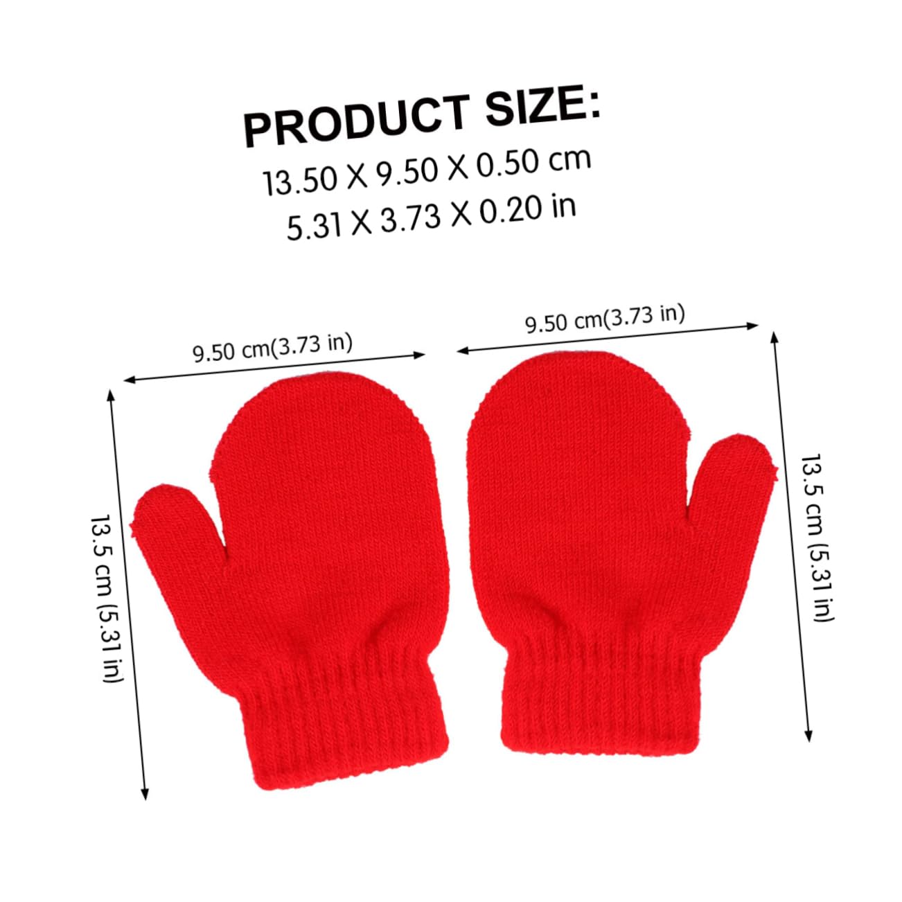 ERINGOGO Guantes de Punto para Niños, 12 Pares, Acrílicos para Invierno