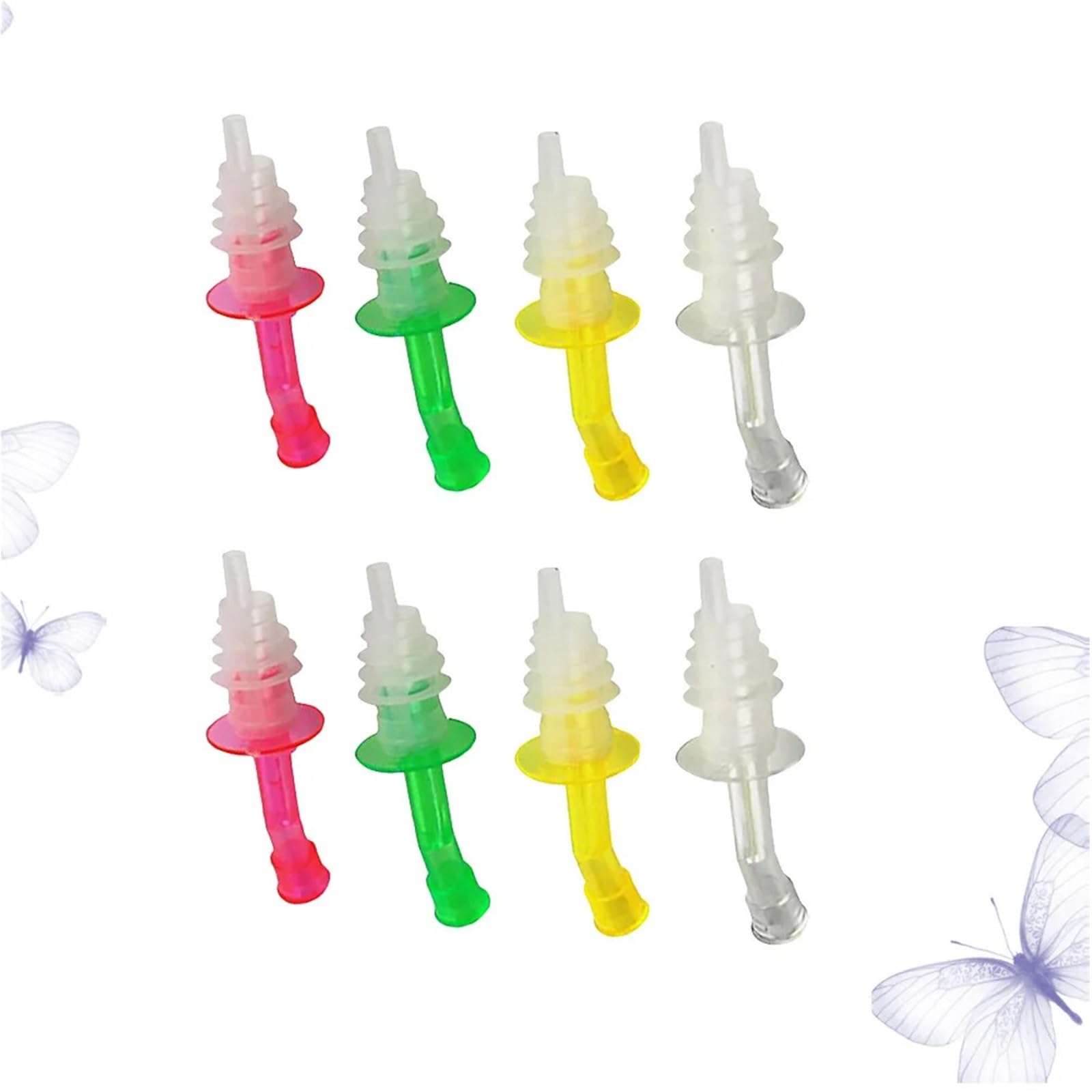 Bouchons de vin 48 pièces verseurs en Silicone for huile vinaigre liqueur café sirop distributeur bec buse garde les boissons fraîches