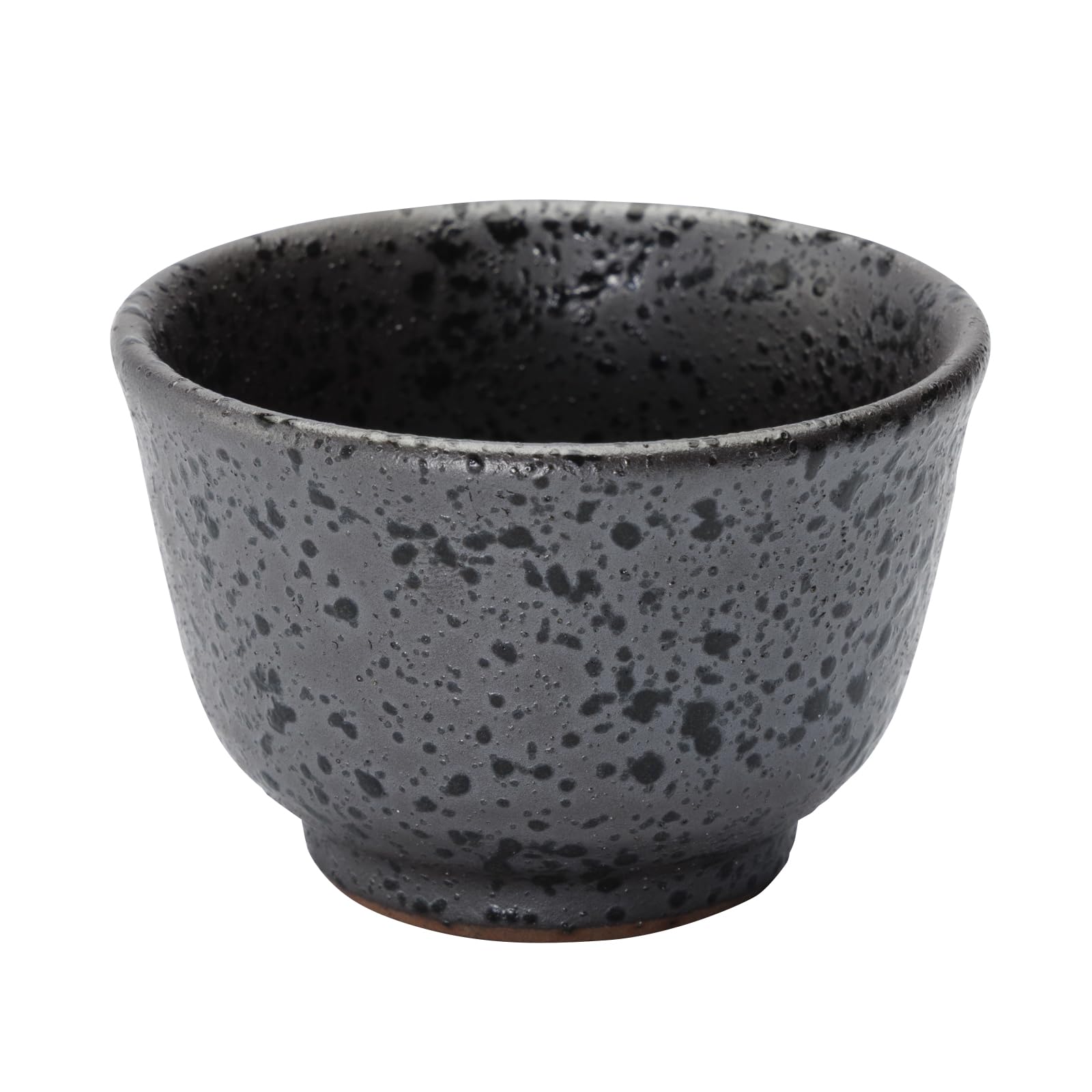 Mino Ware Sake Cup, Black Crystal, 80ml